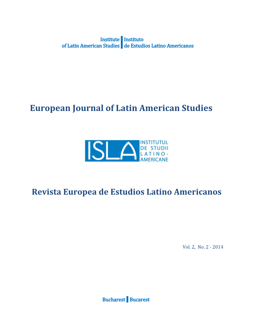 European Journal of Latin American Studies