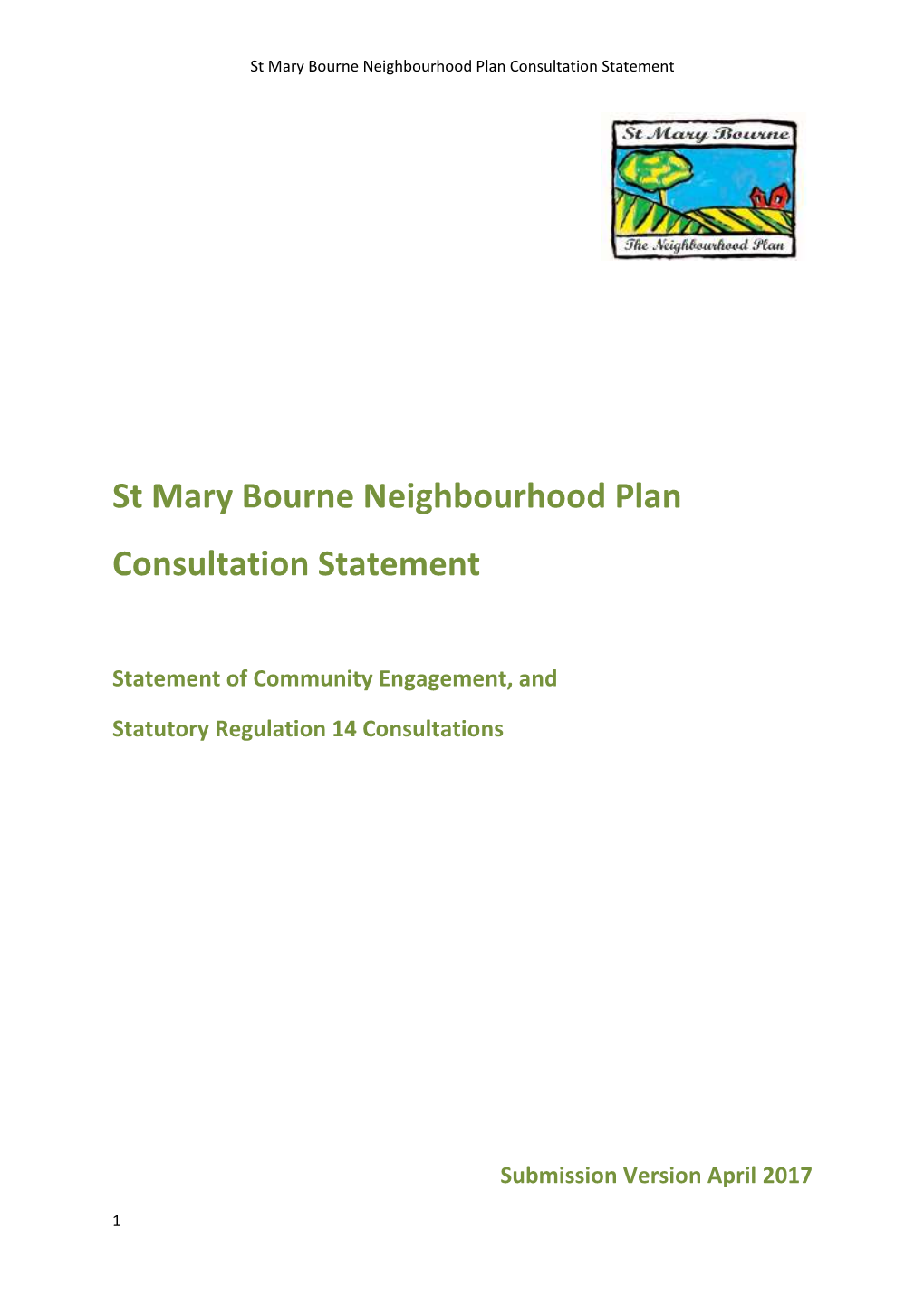 St Mary Bourne Consultation Statement