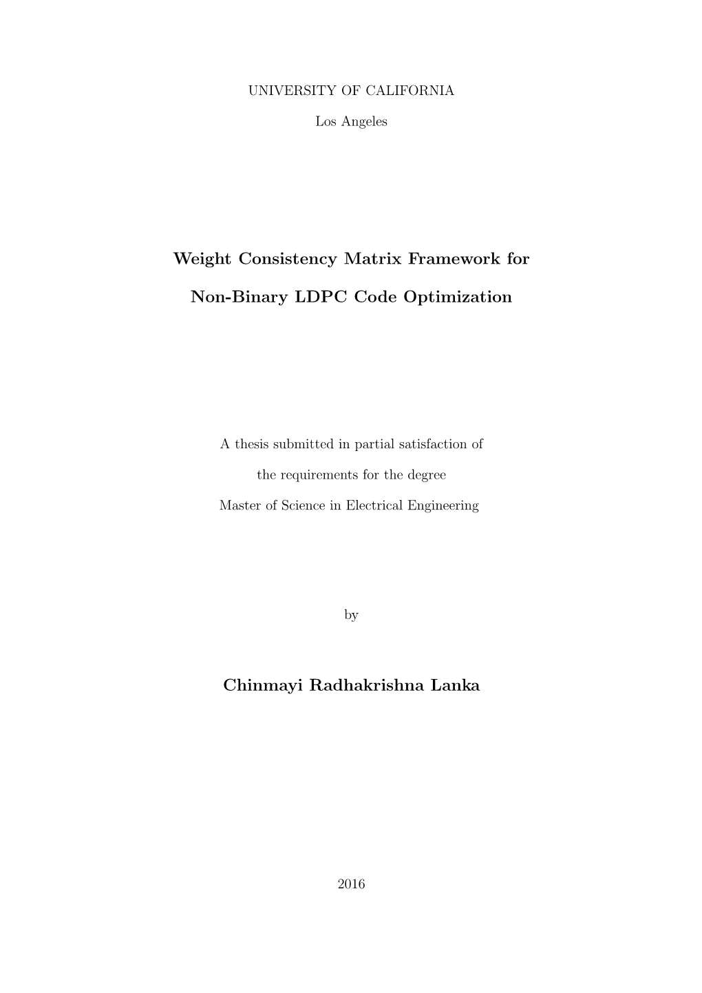 Weight Consistency Matrix Framework for Non-Binary LDPC Code Optimization