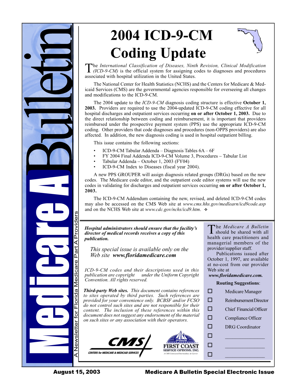 2004 ICD-9-CM Coding Update