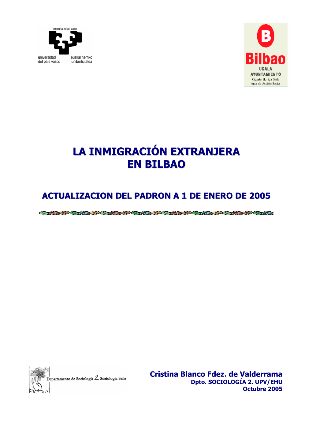 La Inmigración Extranjera En Bilbao