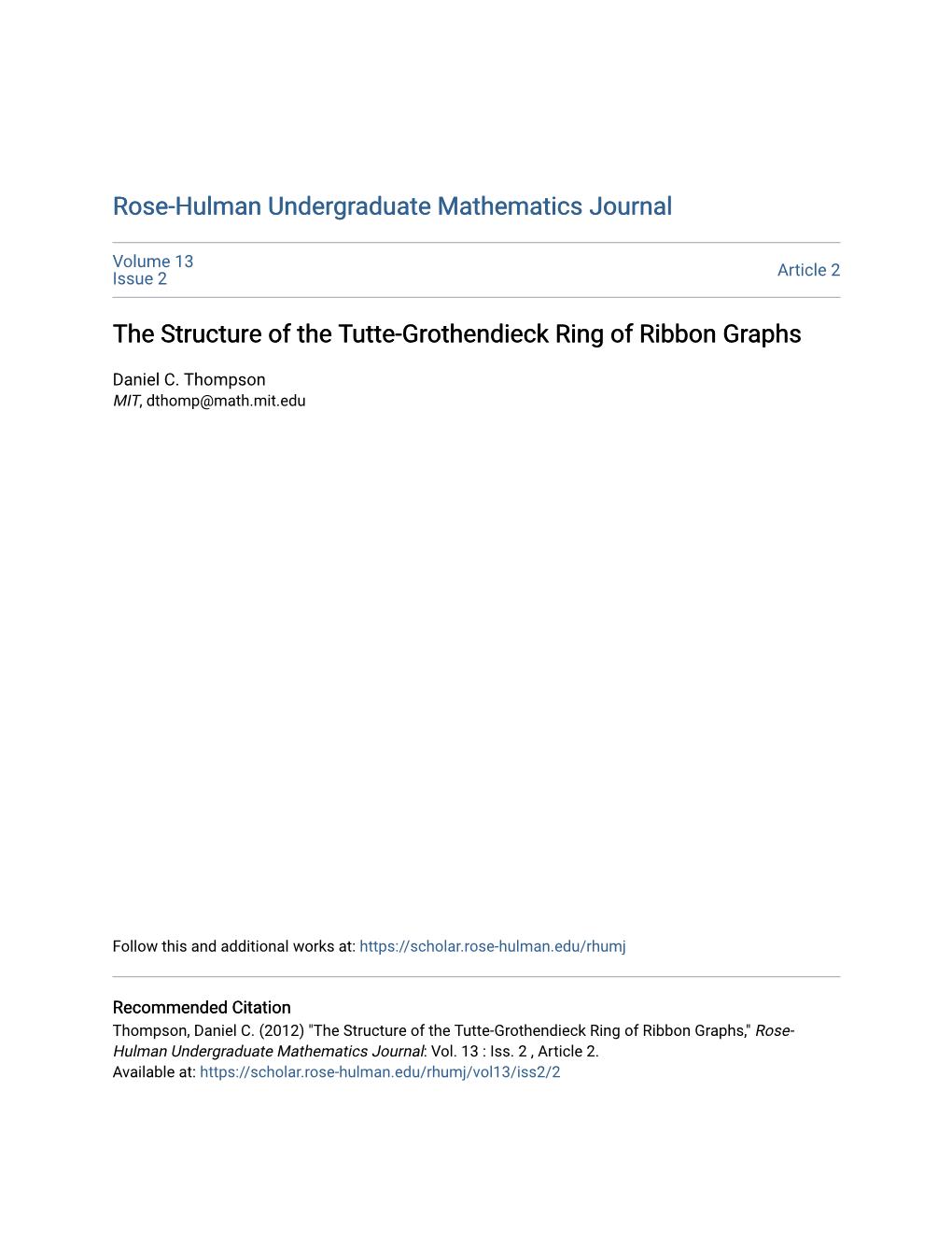 The Structure of the Tutte-Grothendieck Ring of Ribbon Graphs