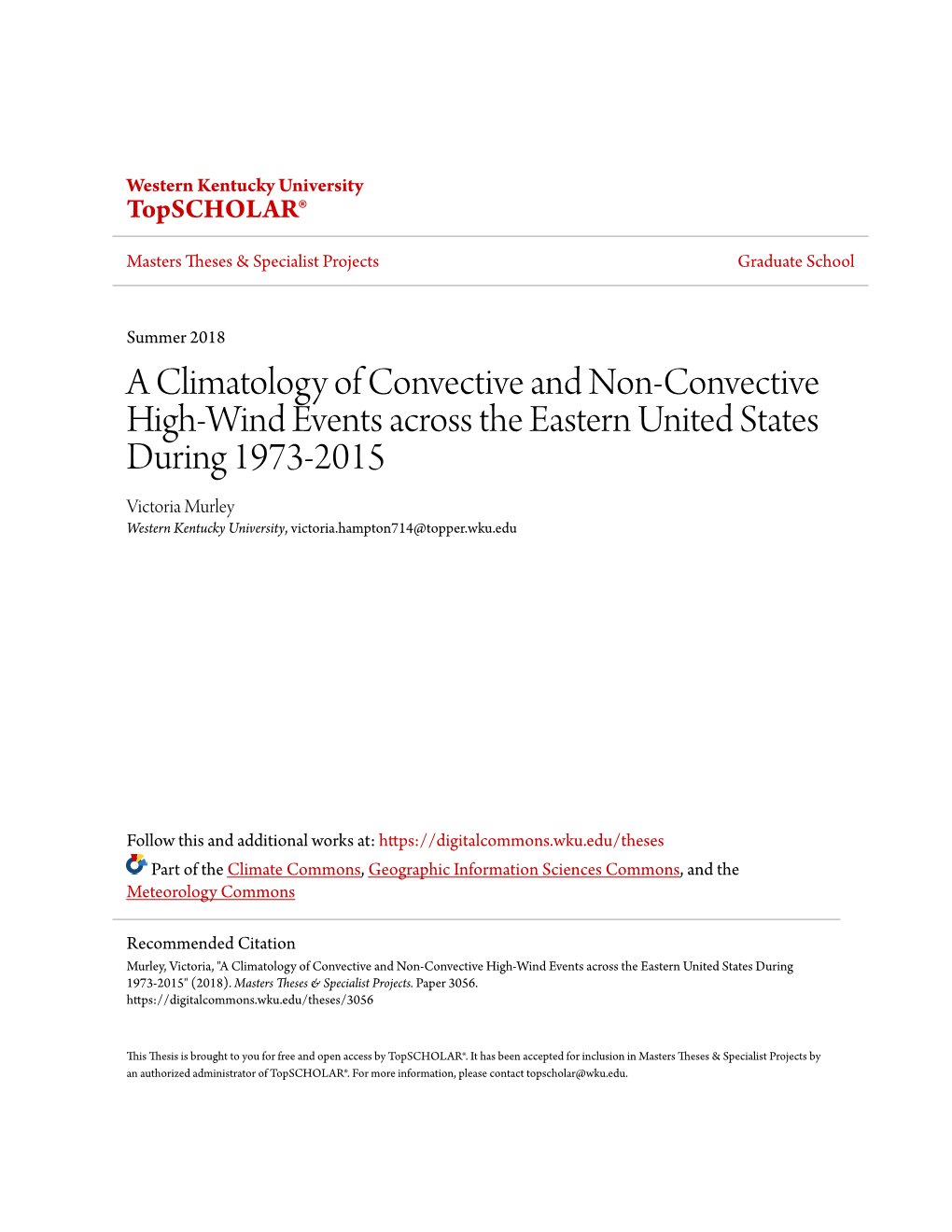 A Climatology of Convective and Non-Convective High-Wind Events