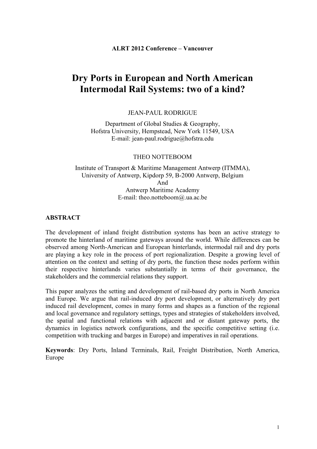 ALRT Rodrigue-Notteboom-Dry Ports