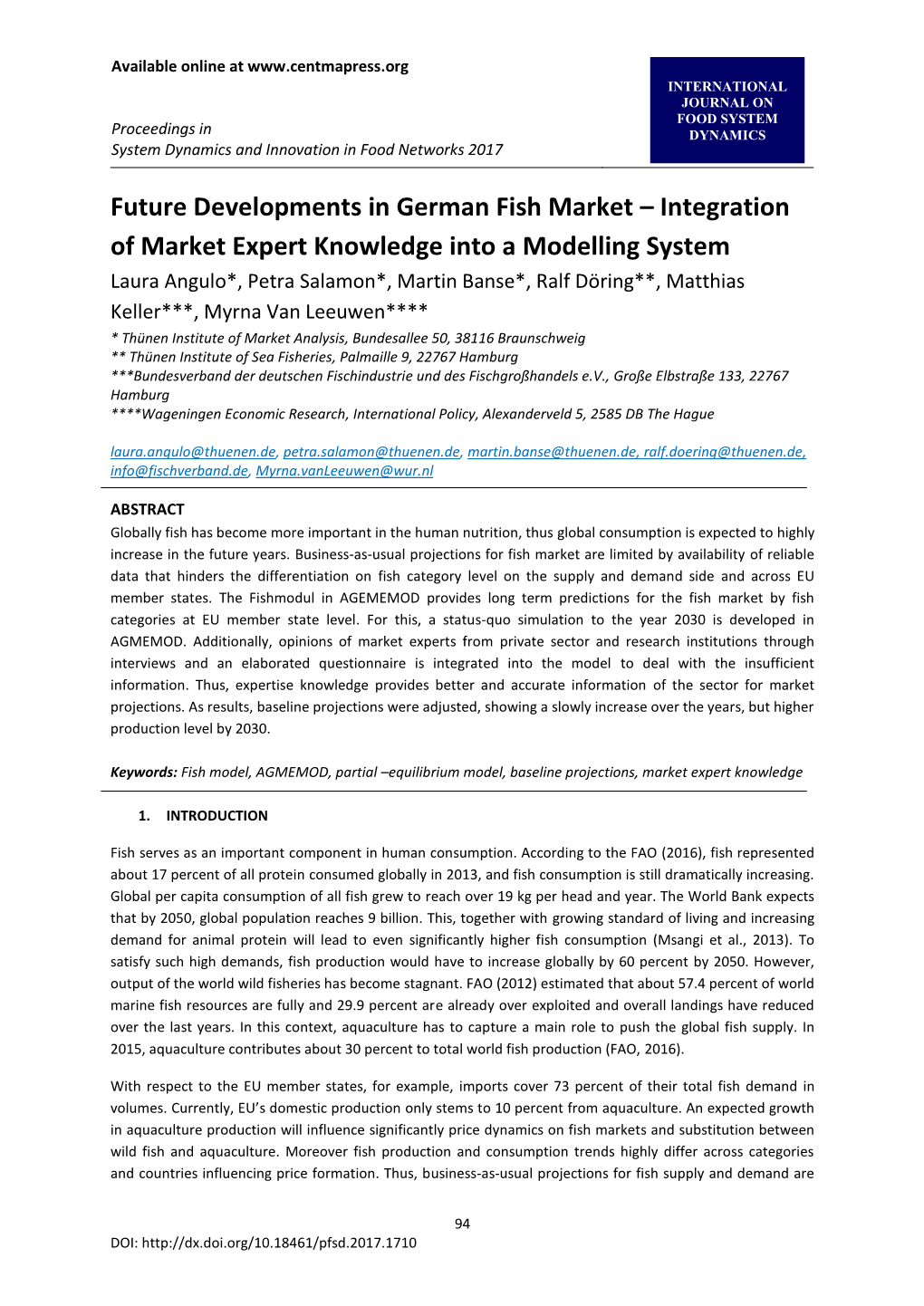 Future Developments in German Fish Market