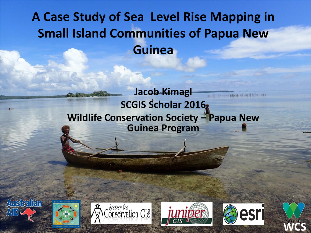 A Case Study of Sea Level Rise Mapping in Small Islands