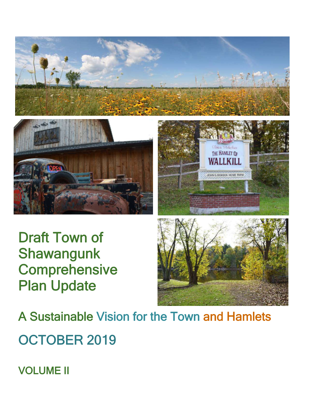 Draft Town of Shawangunk Comprehensive Plan Update