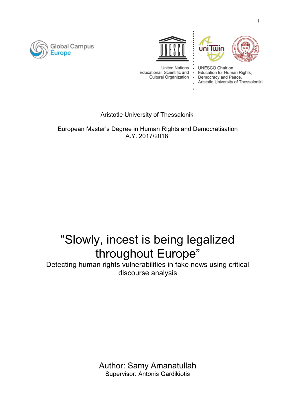 “Slowly, Incest Is Being Legalized Throughout Europe” Detecting Human Rights Vulnerabilities in Fake News Using Critical Discourse Analysis