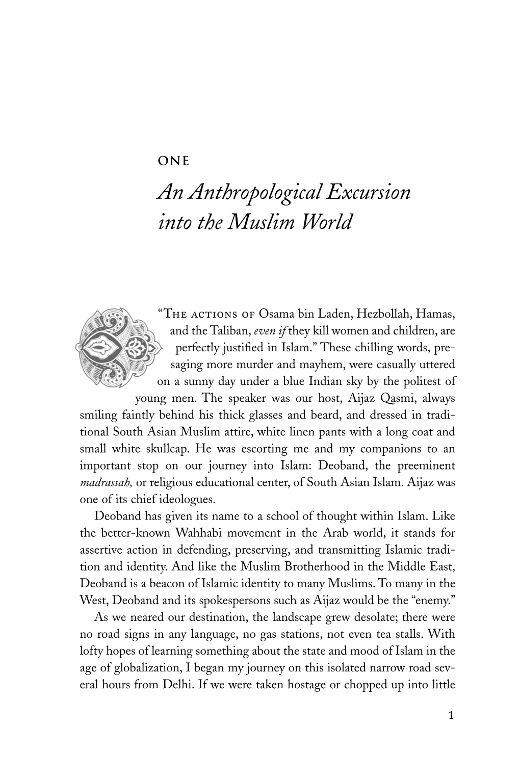 An Anthropological Excursion Into the Muslim World