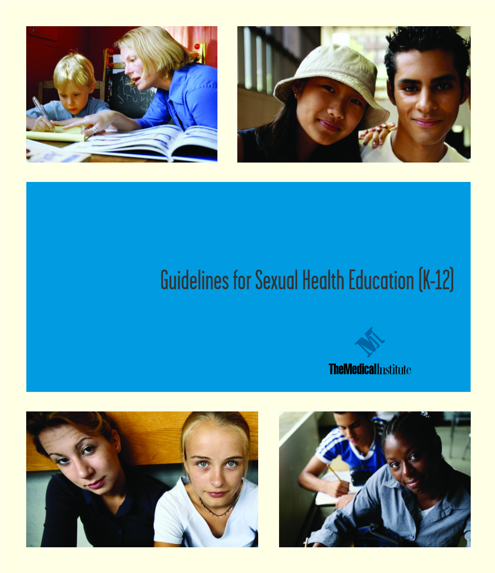 K-12 Guidelines for Sexual Health Education