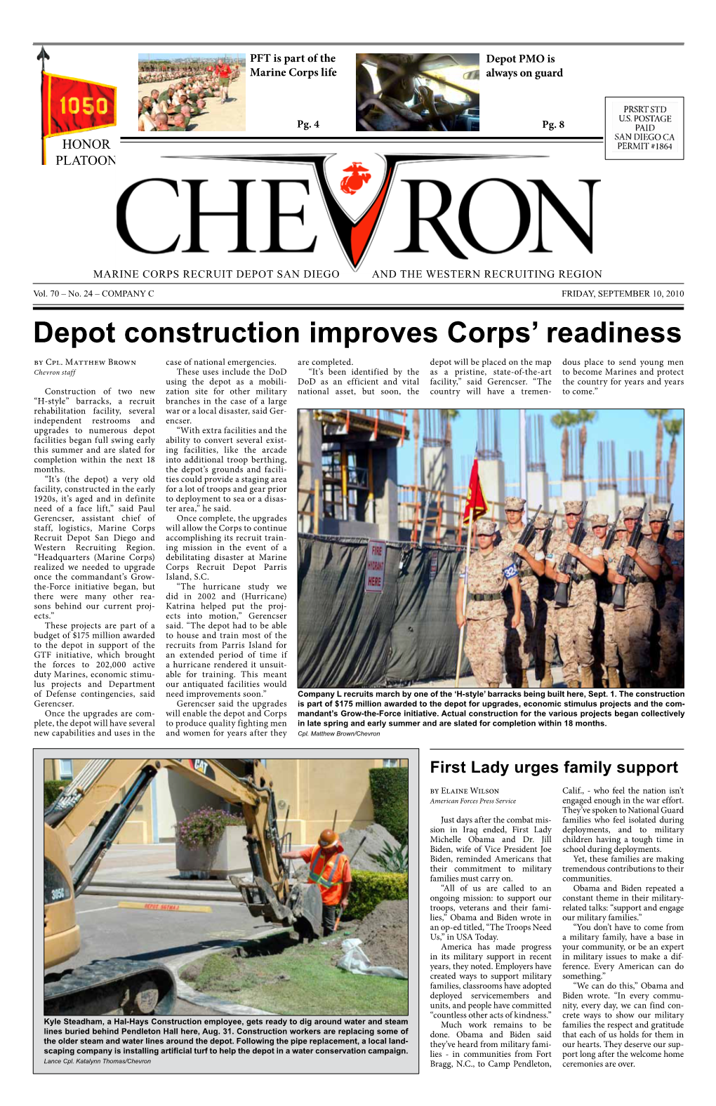 Depot Construction Improves Corps' Readiness