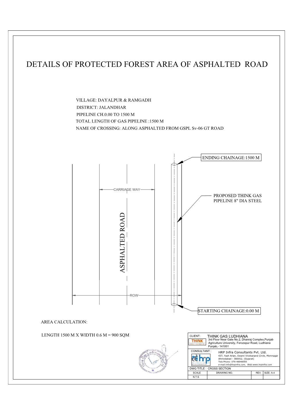 Details of Protected Forest Area of Asphalted Road 1