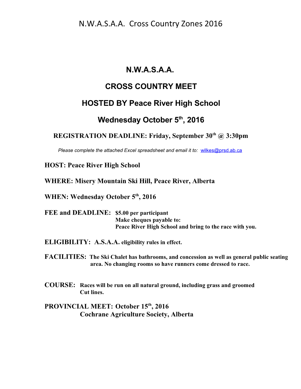 HOSTED by Peace River High School