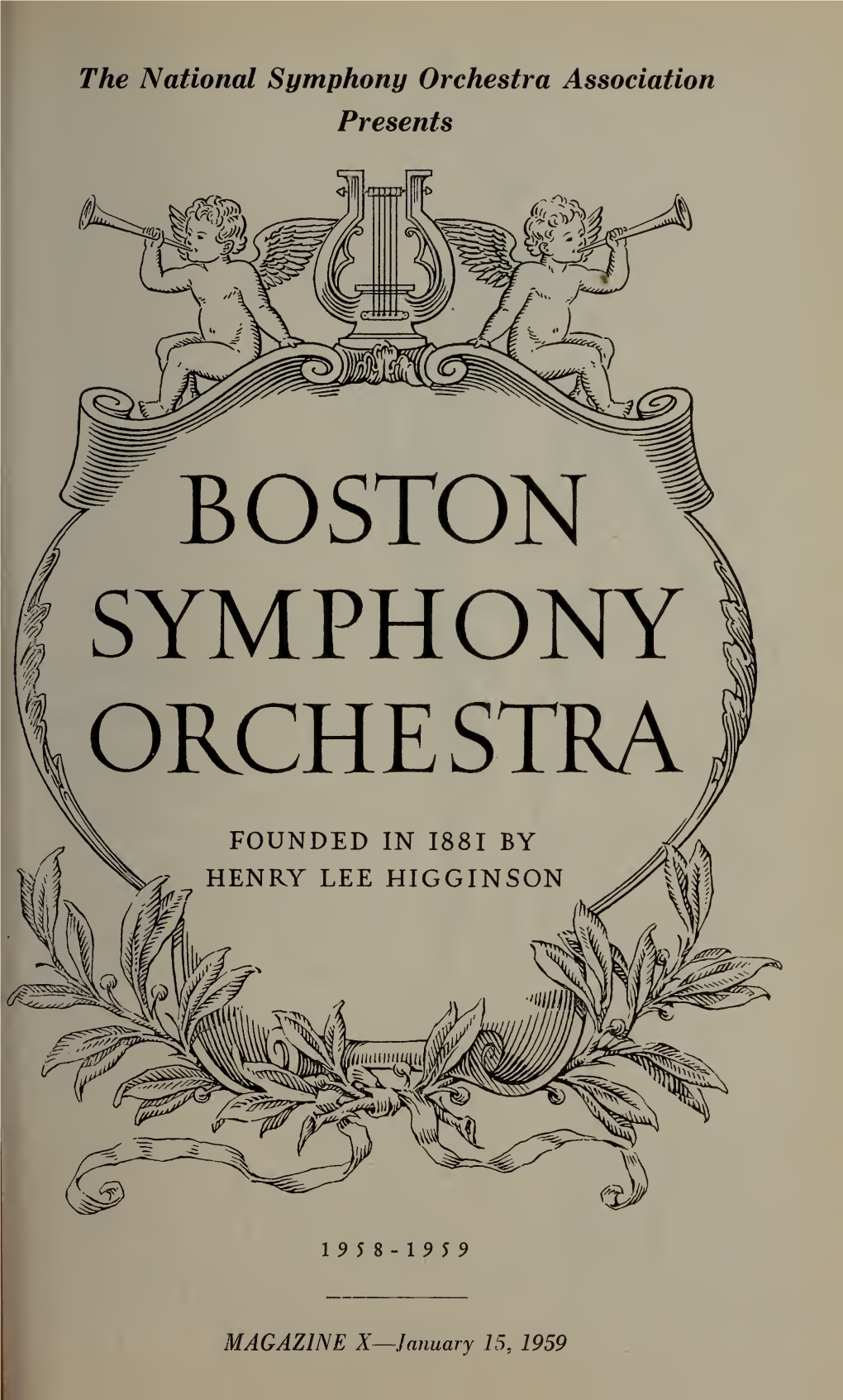 Boston Symphony Orchestra Concert Programs, Season 78, 1958-1959