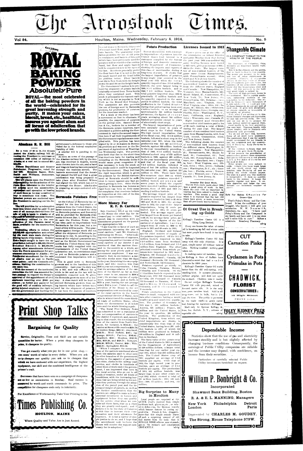 The Aroostook Times, February 4, 1914