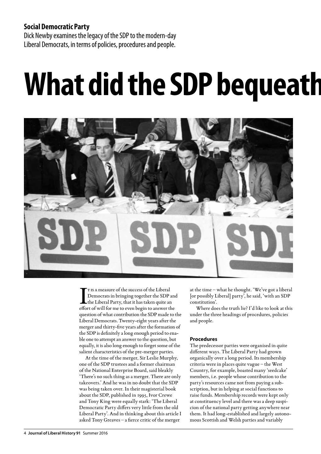 91 Newby What Did SDP Bequeath to Lib Dems