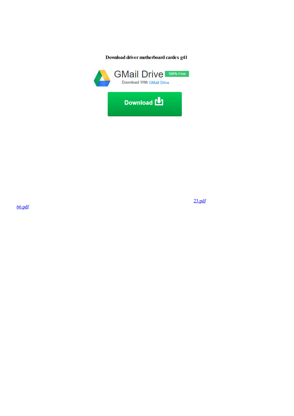 Download Driver Motherboard Cardex G41