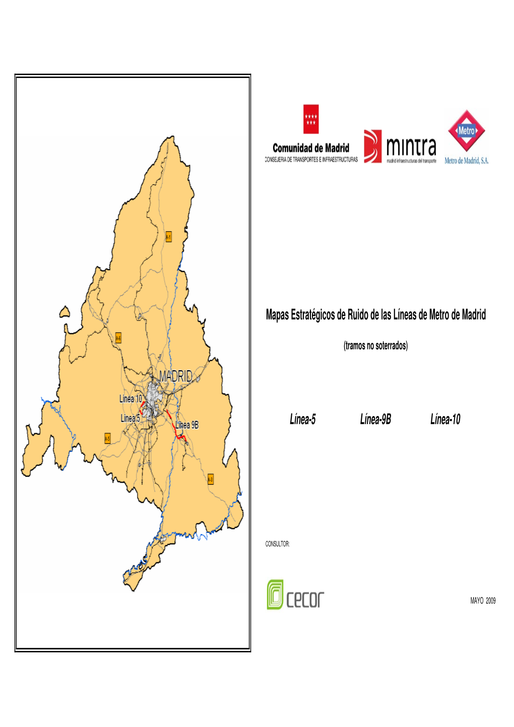 Mapas Estratégicos De Ruido De Las Líneas De Metro De Madrid Línea-5