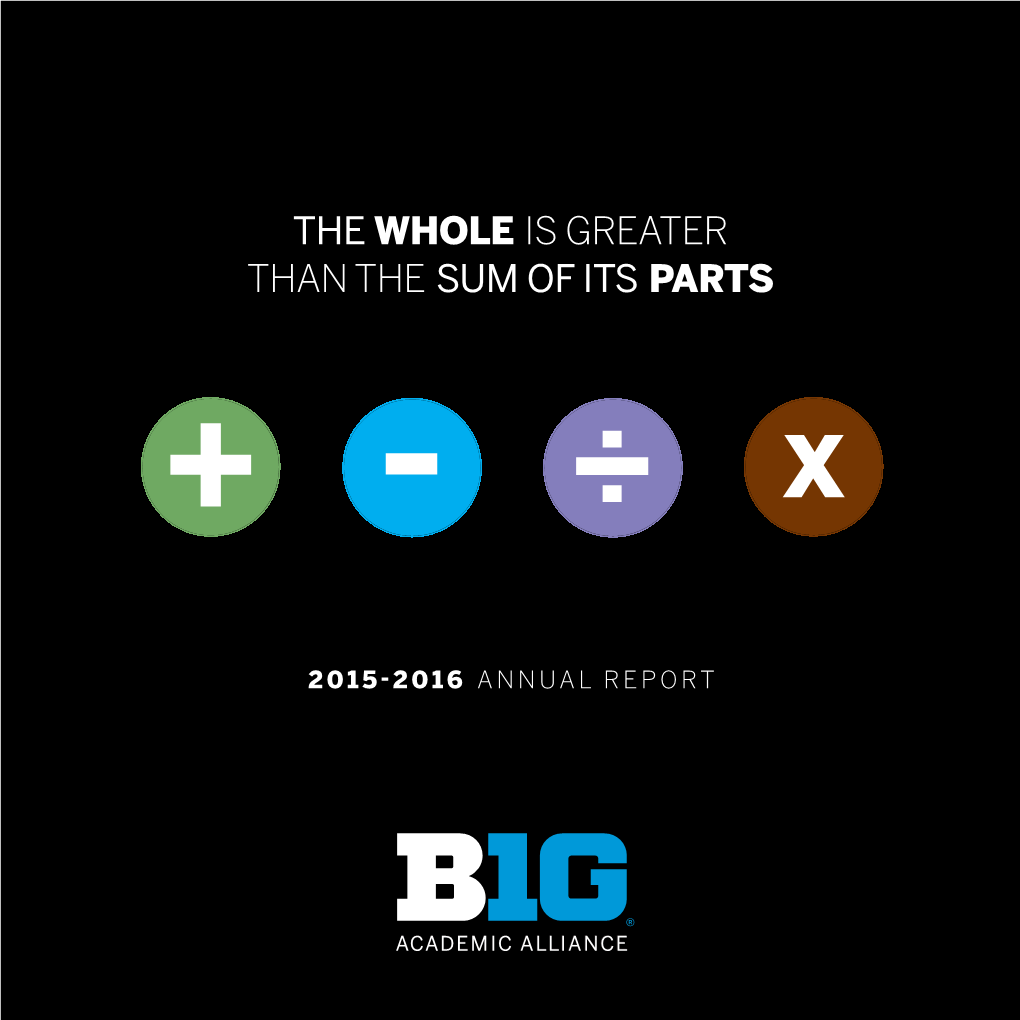 Big Ten Academic Alliance Annual Report 2015-2016