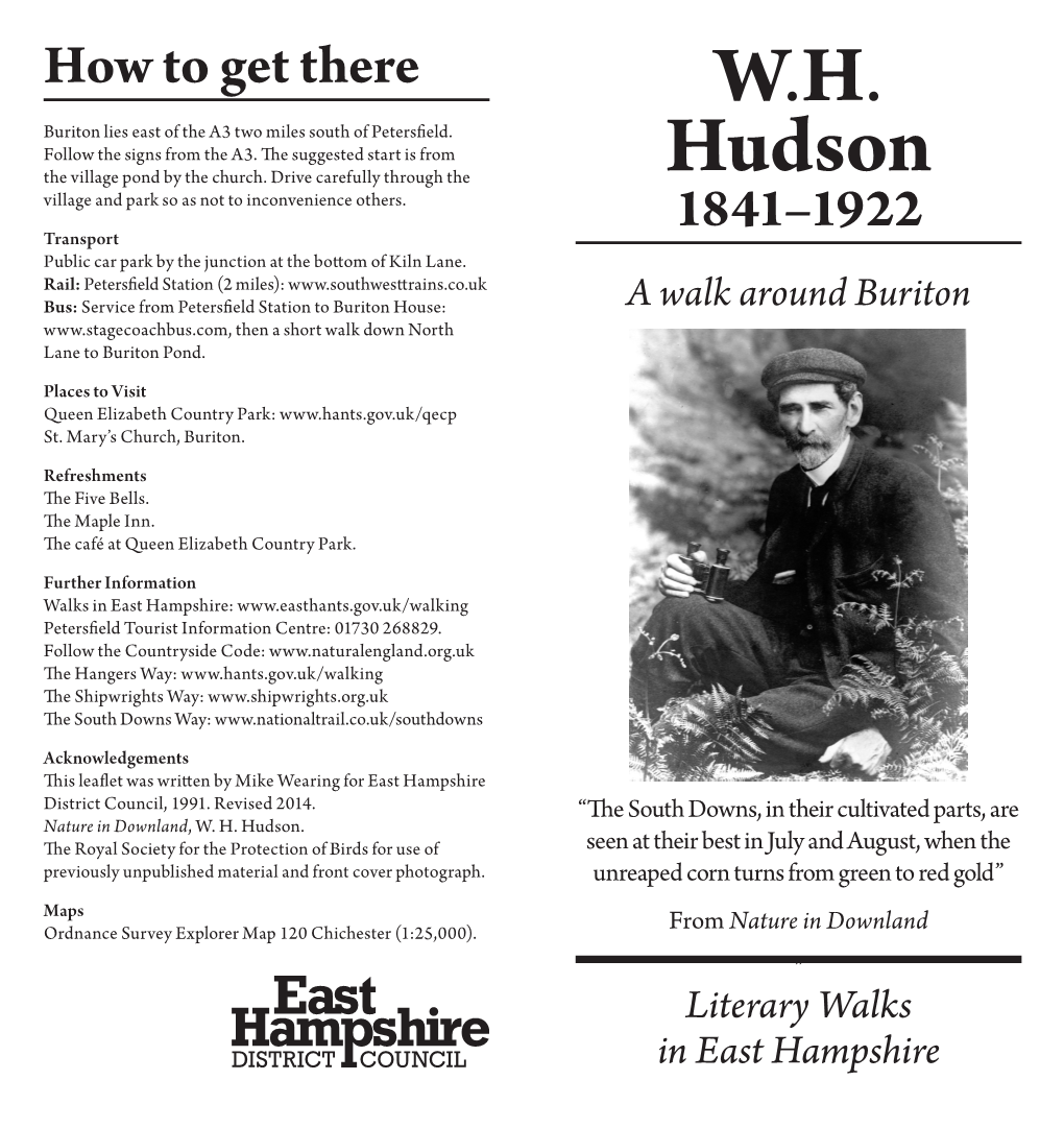 Download the Buriton Literary Walk Route and Leaflet