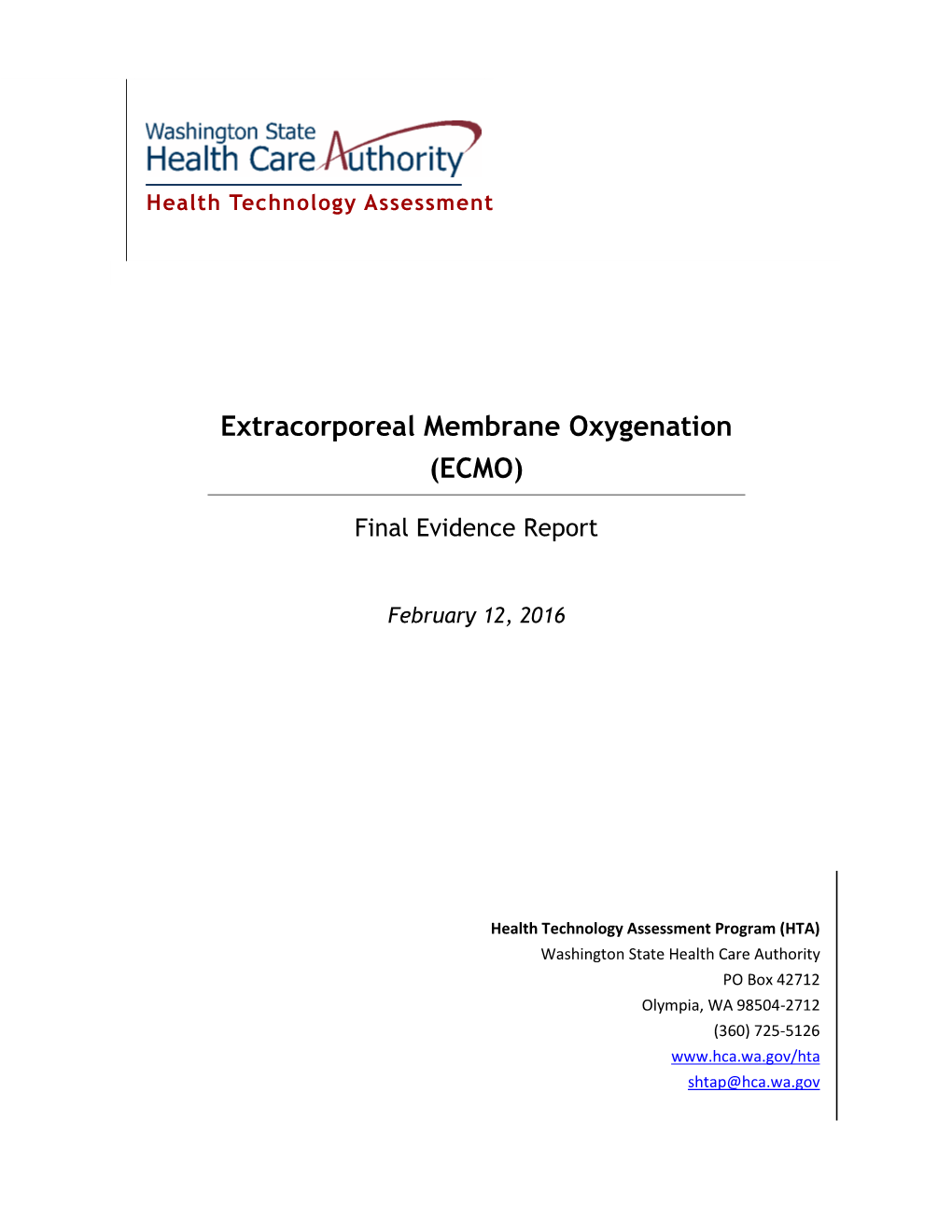 Extracorporeal Membrane Oxygenation (ECMO)