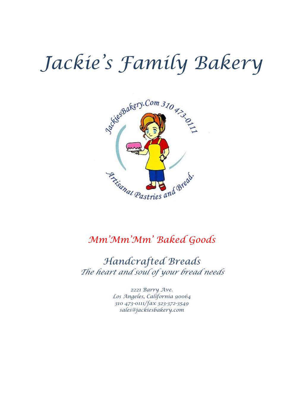 Jackie's Family Bakery