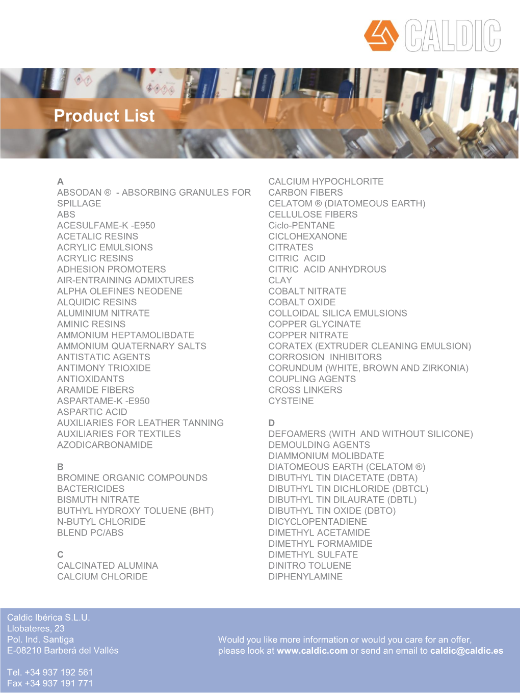 Product List