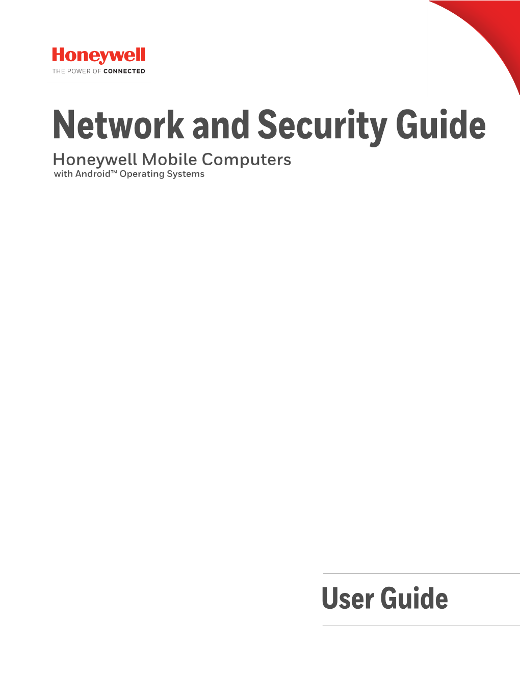 Network and Security Guide for Honeywell Mobile Computers With