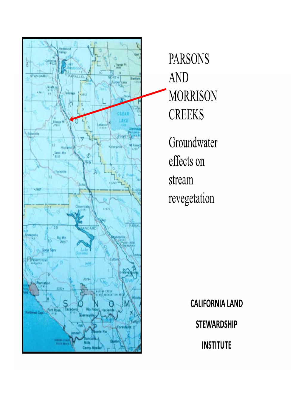 Parsons and Morrison Creeks Slideshow