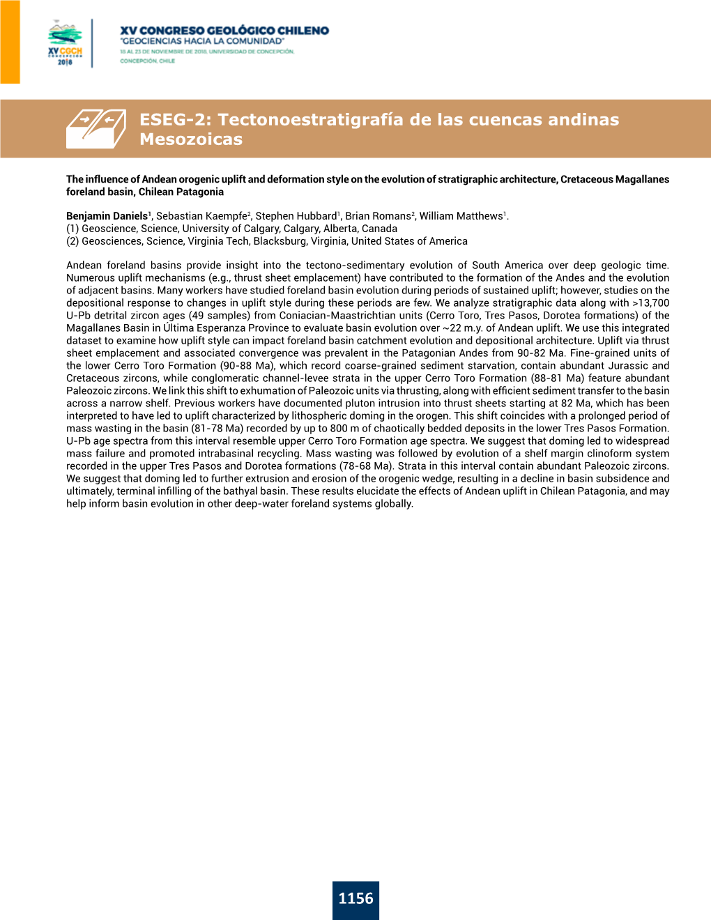 ESEG-2: Tectonoestratigrafía De Las Cuencas Andinas Mesozoicas