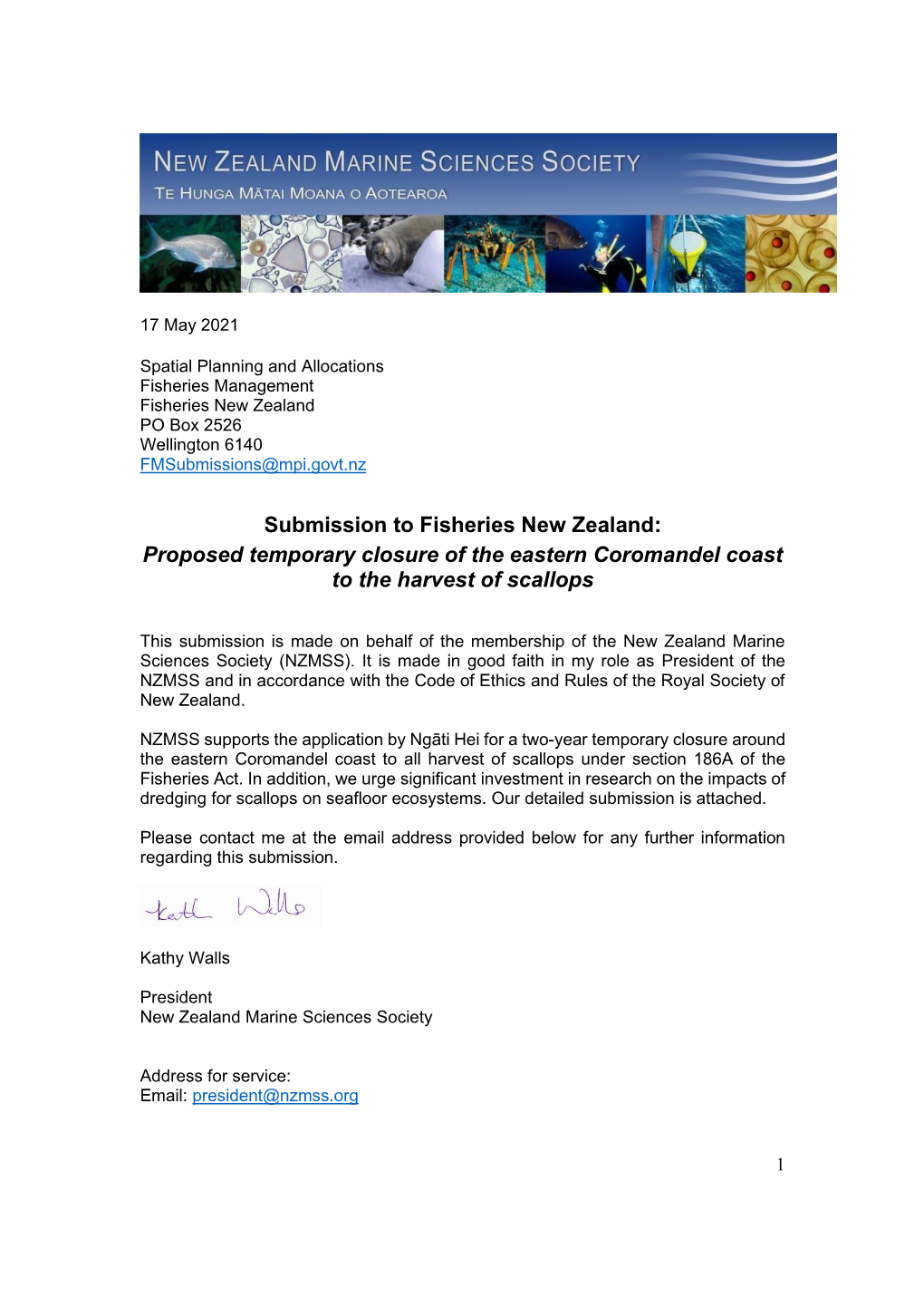 Proposed Temporary Closure of the Eastern Coromandel Coast to the Harvest of Scallops