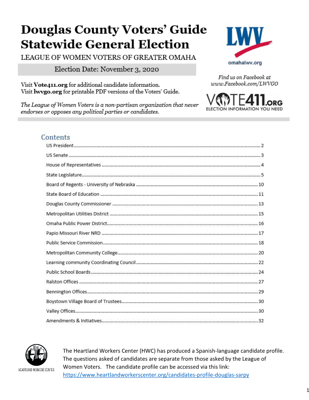 LWVGO 2020 Voters Guide for General Election