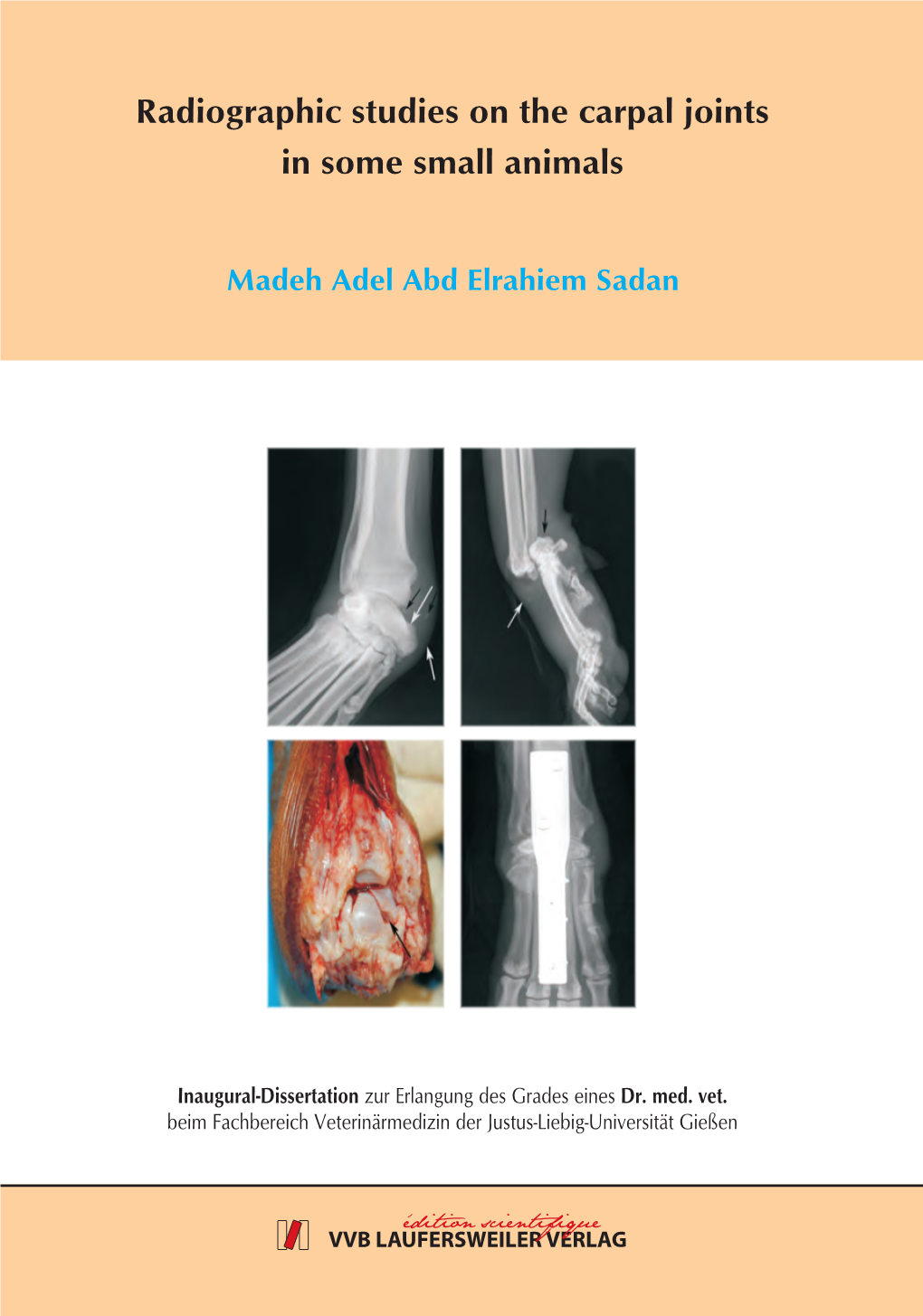 Radiographic Studies on the Carpal Joints in Some Small Animals