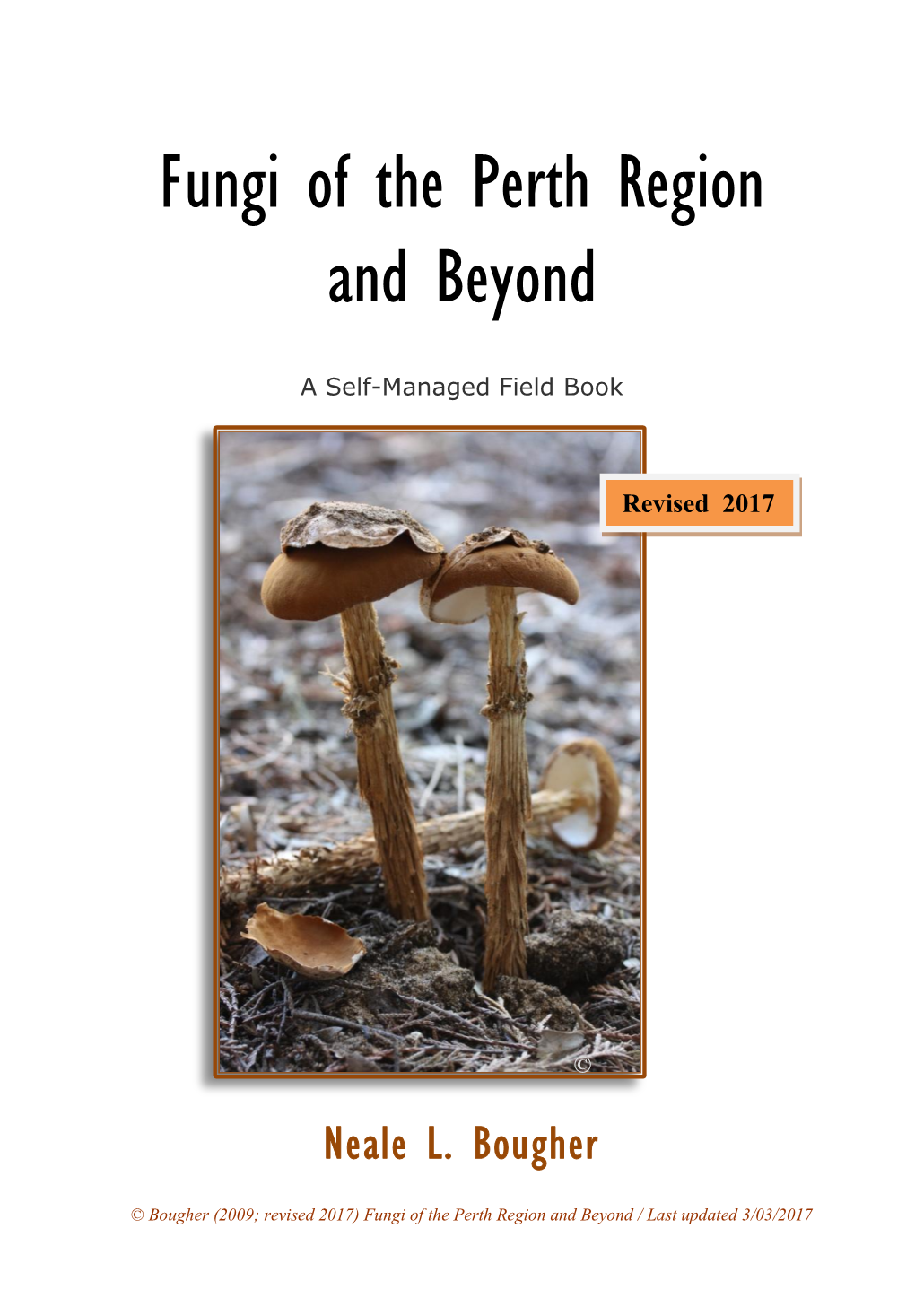 Fungi of the Perth Region and Beyond