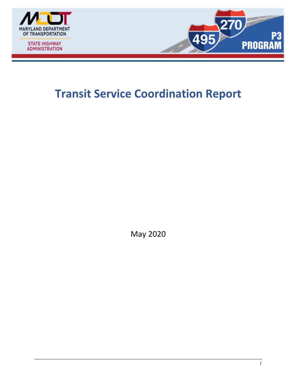 Transit Service Coordination Report