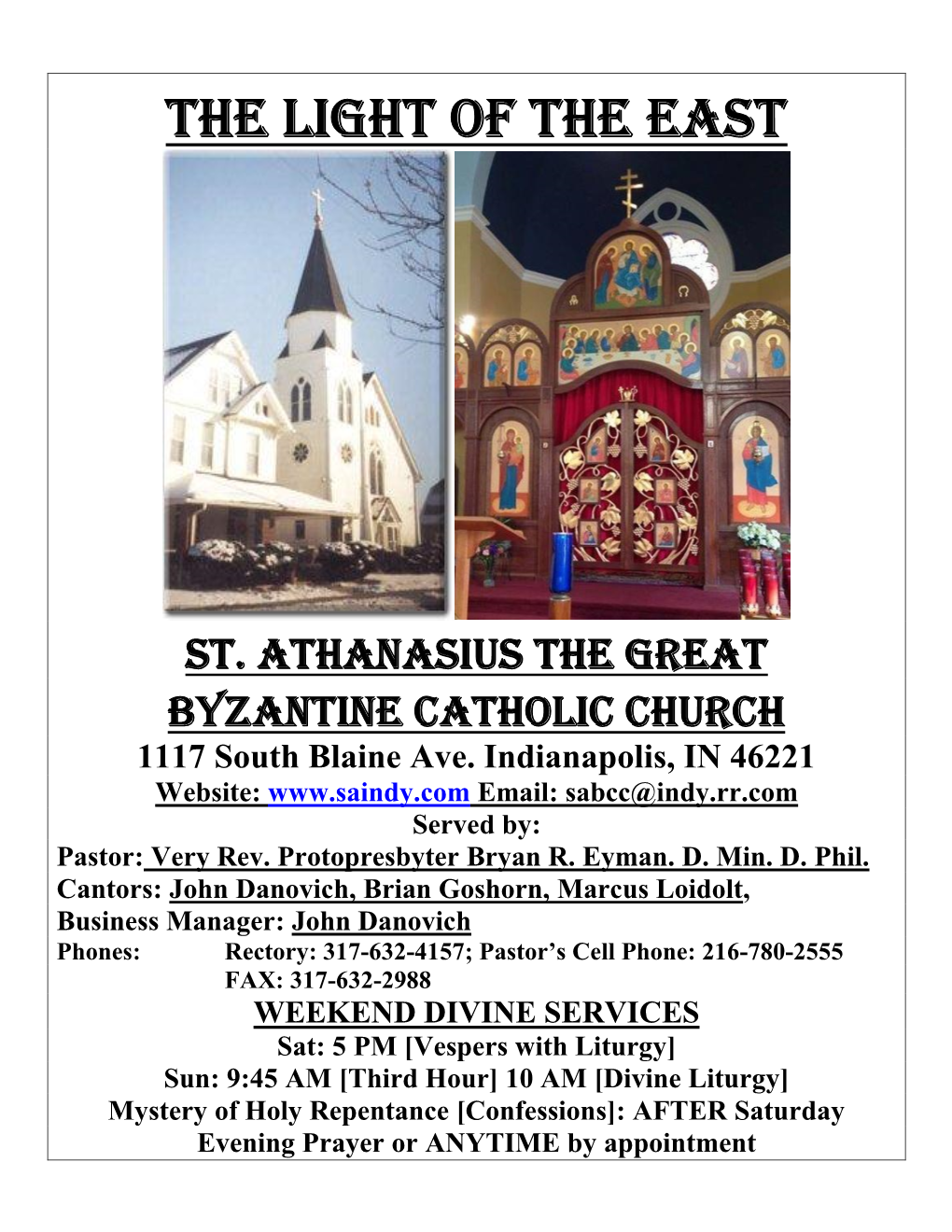 St Athanasius Bulletin 4.5.14 SUNDAY of the OINTMENT-BEARERS