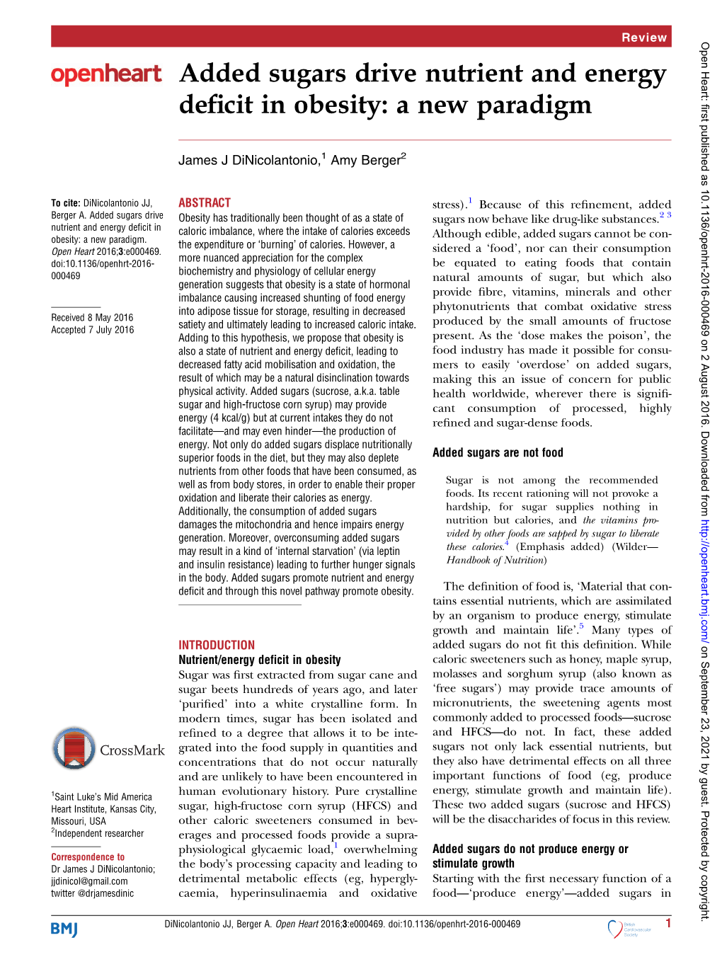 Added Sugars Drive Nutrient and Energy Deficit in Obesity