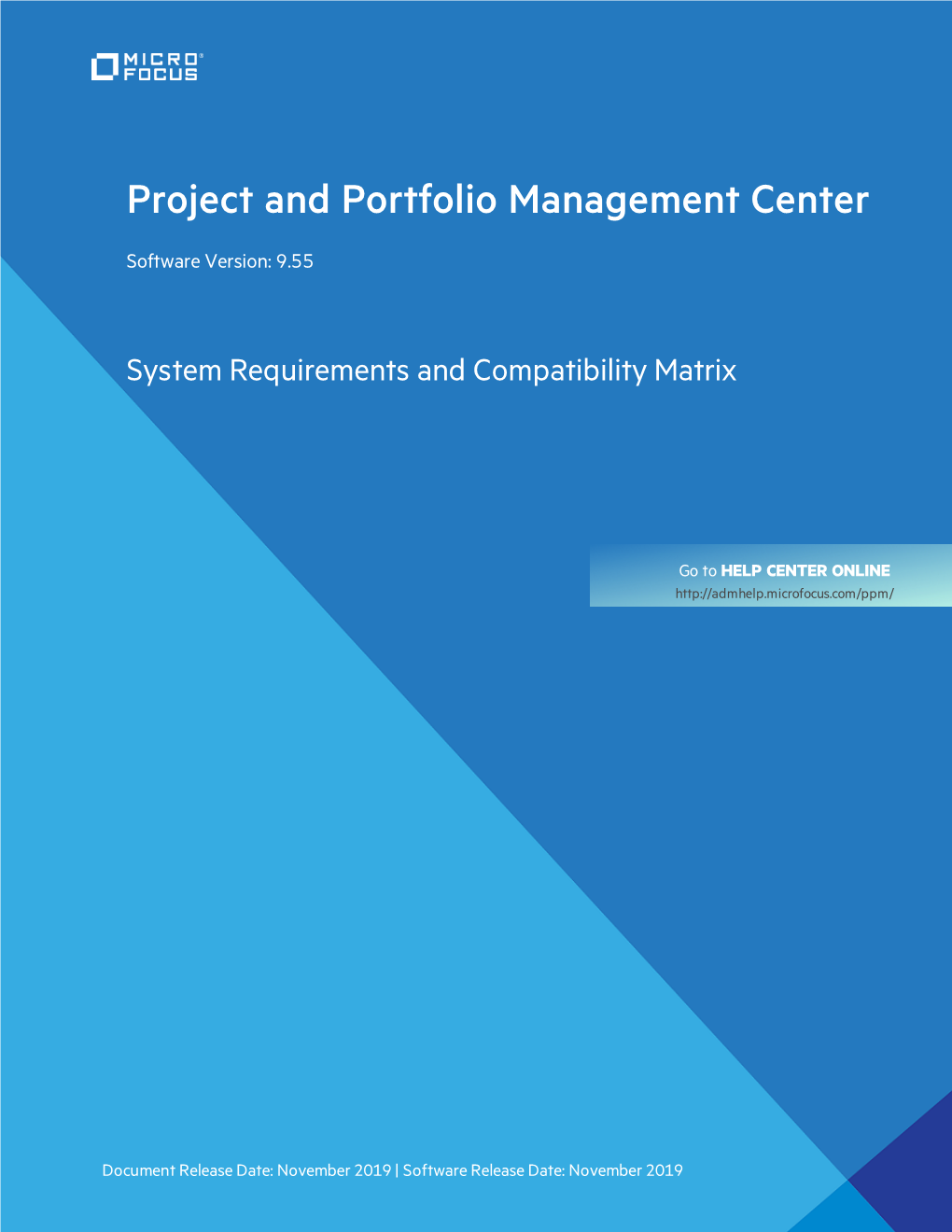 Project and Portfolio Management Center