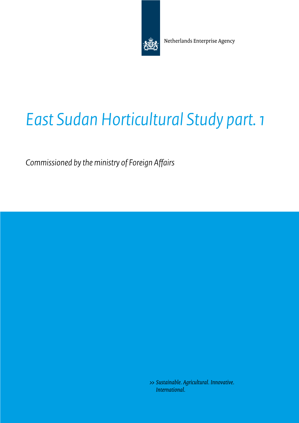 East Sudan Horticultural Study Part. 1