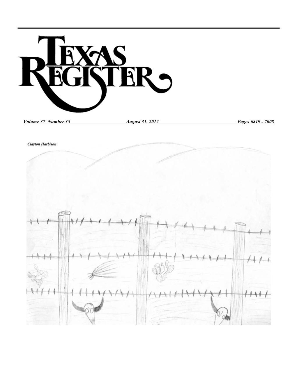 Texas Register V.37 No. 35