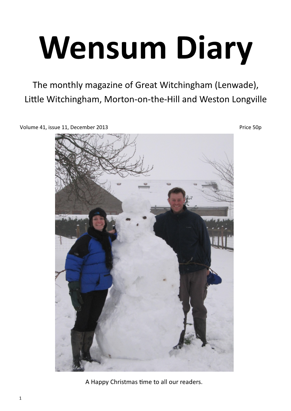 The Monthly Magazine of Great Witchingham (Lenwade), Little Witchingham, Morton-On-The-Hill and Weston Longville