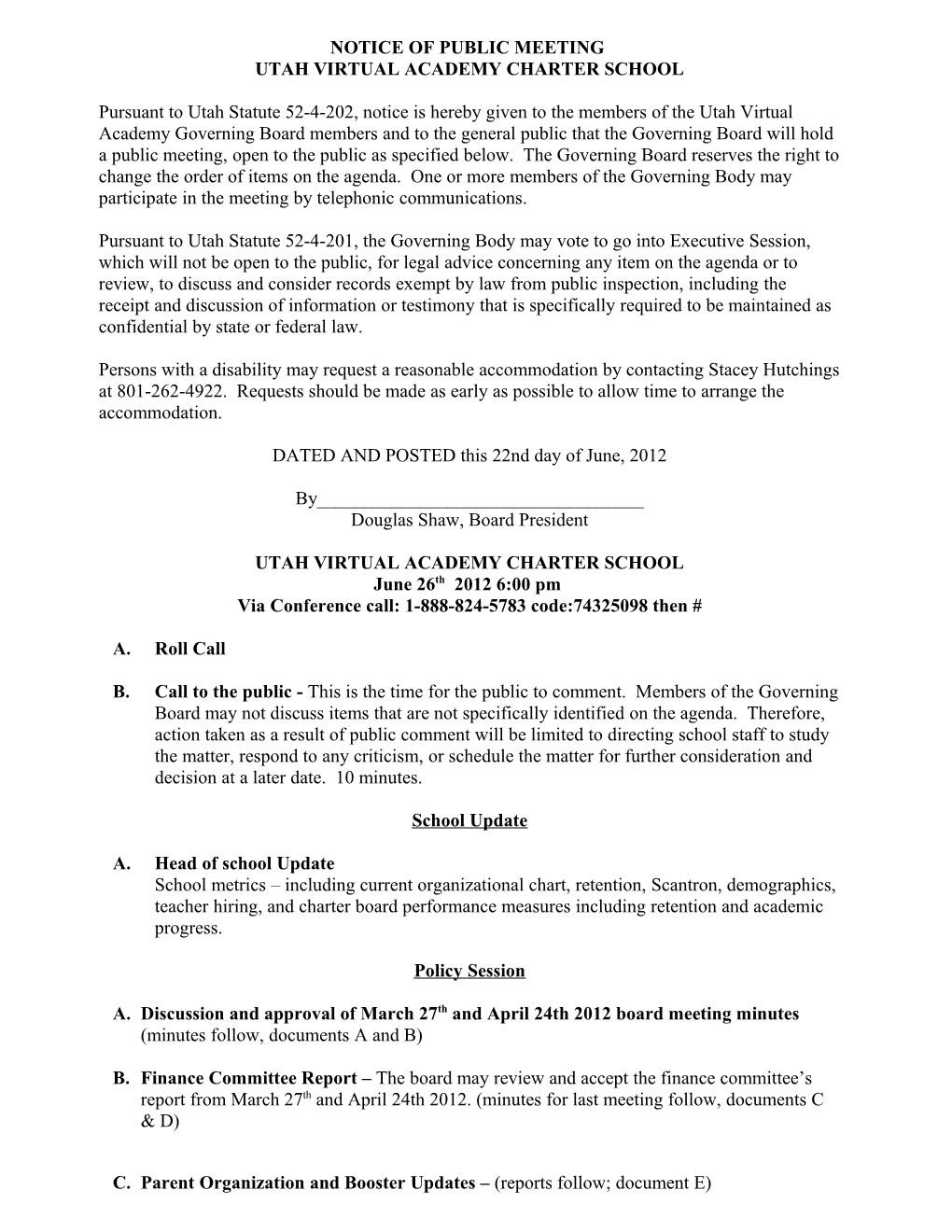 Charter School Corrective Action Plan Submission Action Item