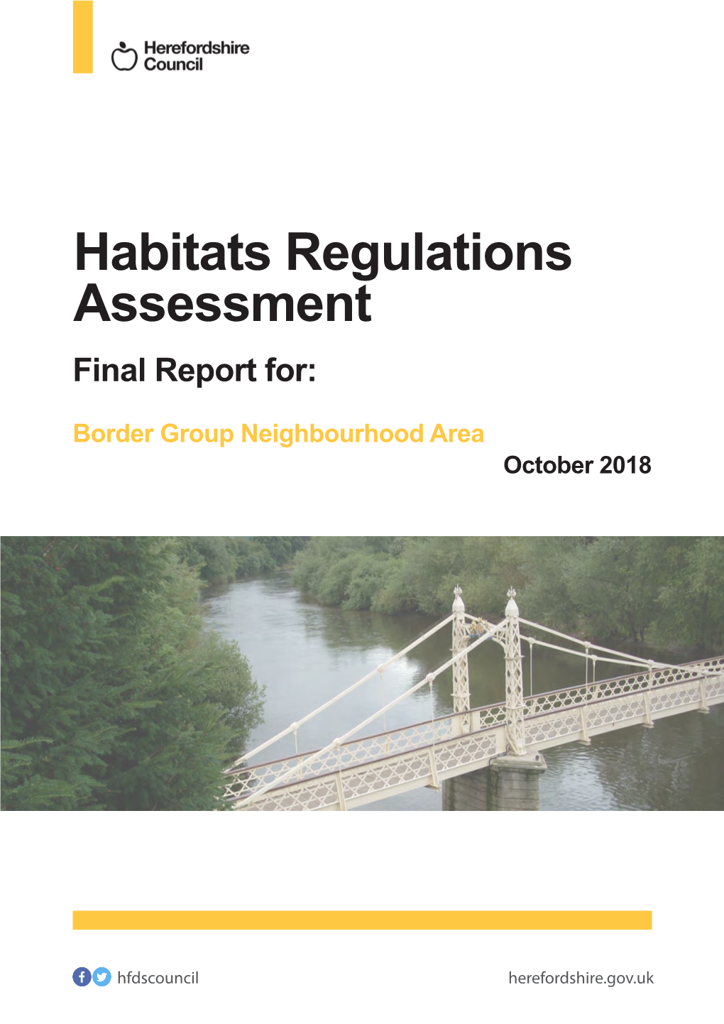 Border Group Habitats Regulations Assessment October 2018