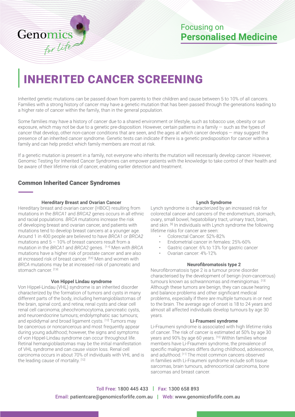 Inherited Cancer Screening