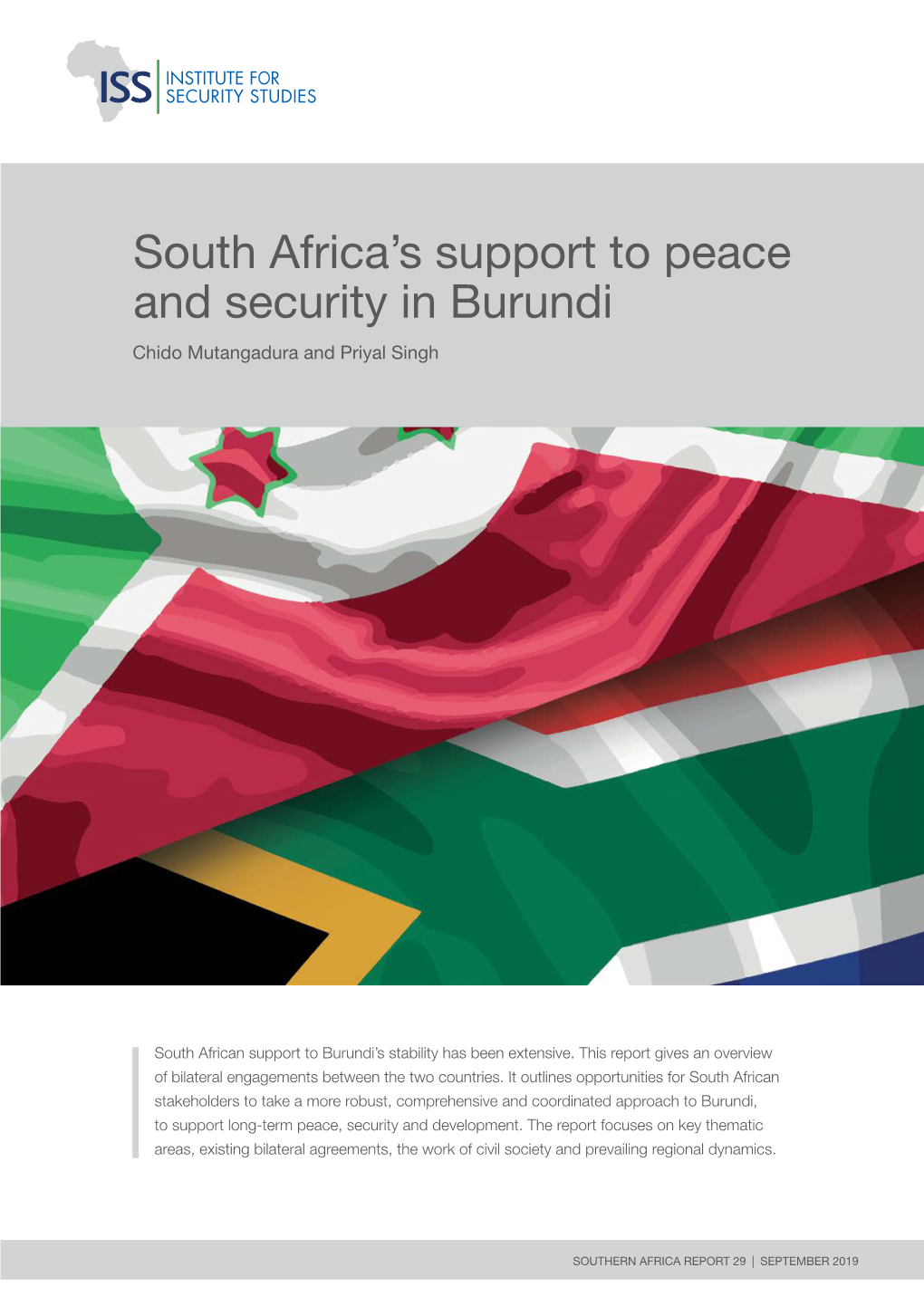 South Africa's Support to Peace and Security in Burundi