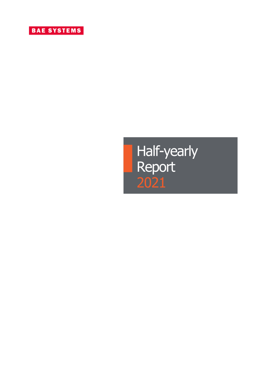 Half-Yearly Report 2021