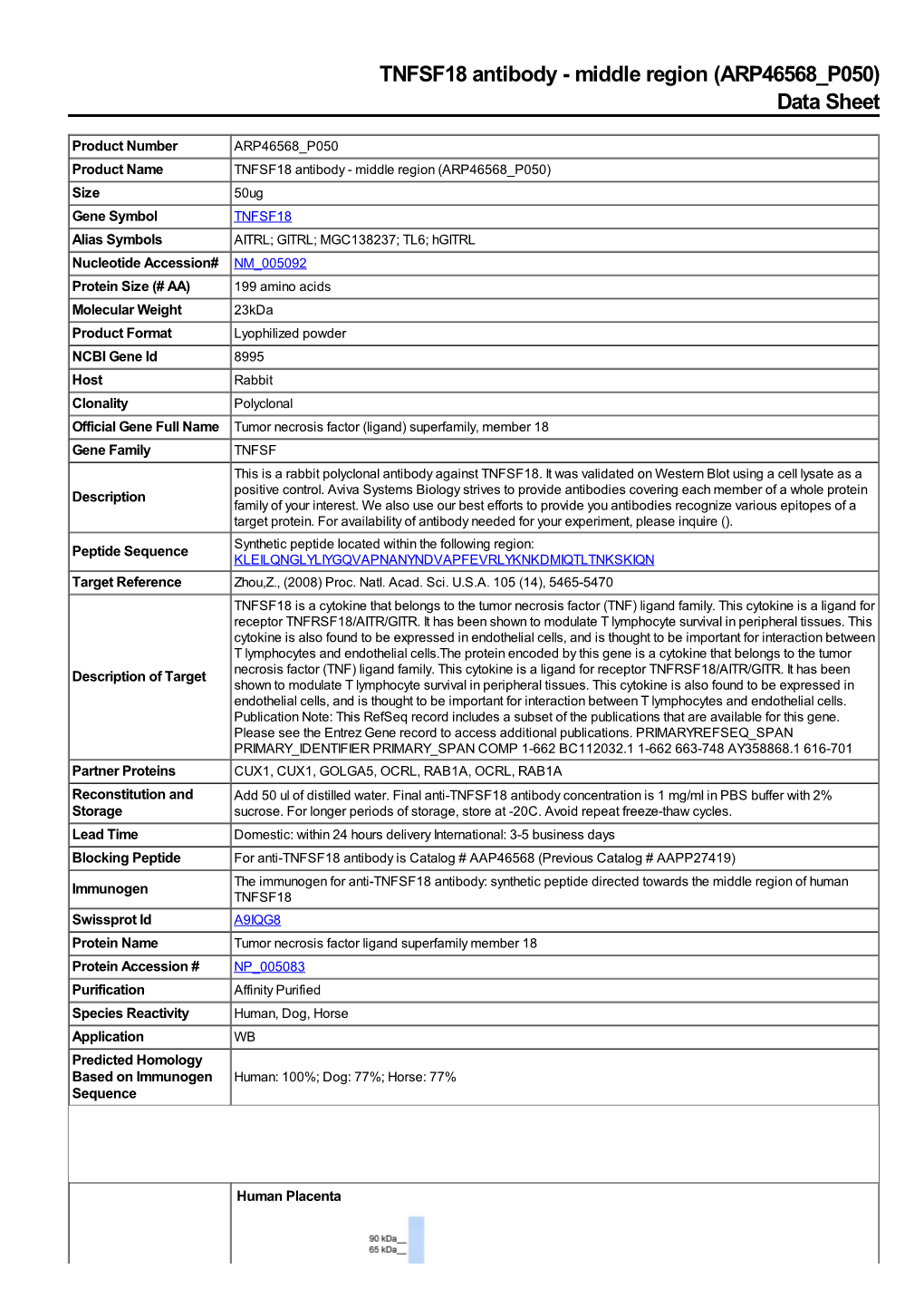 ARP46568 P050) Data Sheet