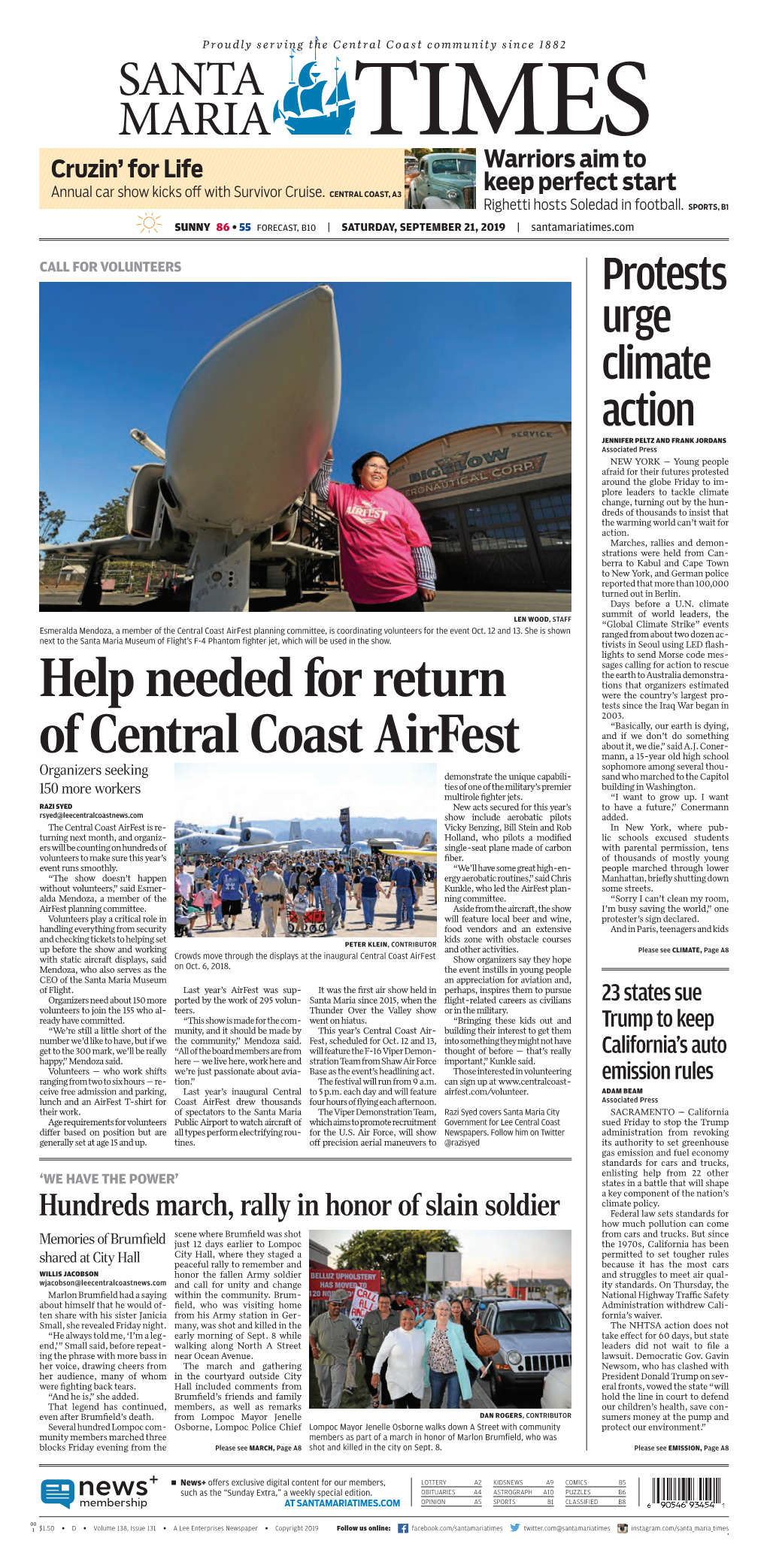 Help Needed for Return of Central Coast Airfest