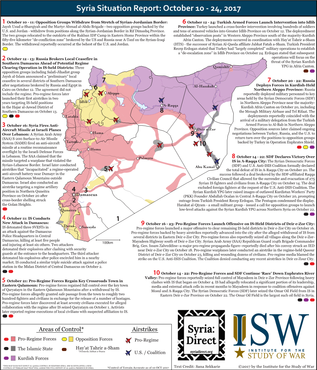 Syria SITREP 10