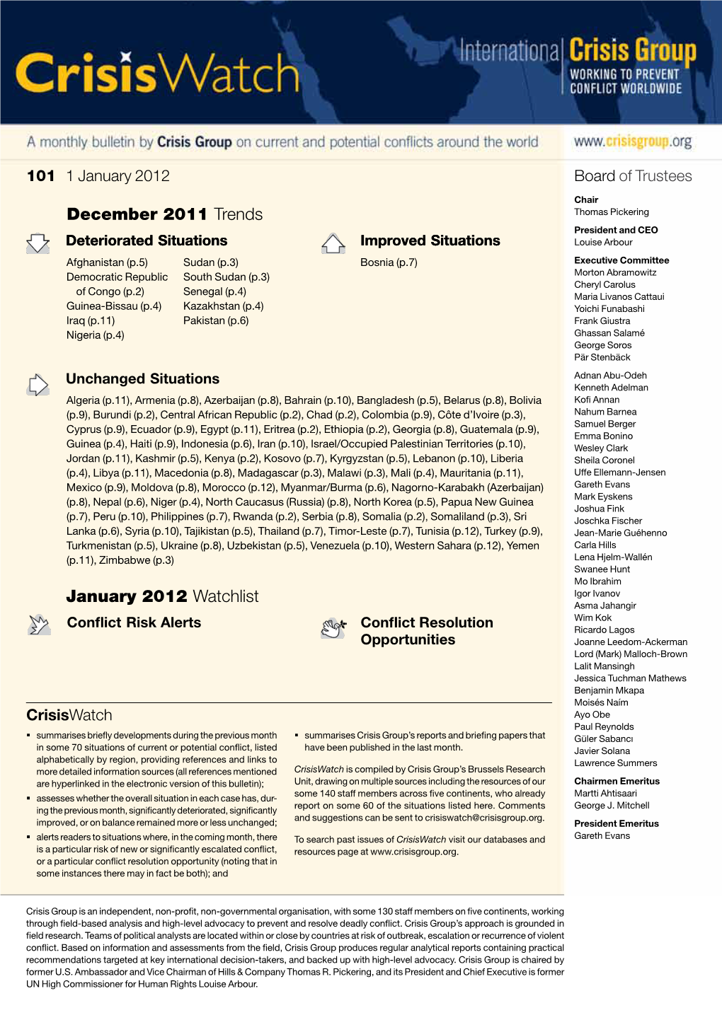 January 2012 Watchlist December 2011 Trends